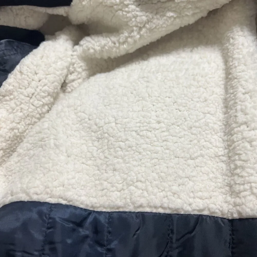 TALLIA Navy Wool Blend Coat Young Men's Size M 12-14 . MSRP $195. NWT - Picture 11 of 12